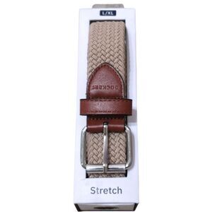NWT Men’s Dockers Woven Stretch Belt Khaki Size L/XL
